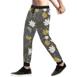 Beautiful gold autumn maple leaf pattern Unisex Casual Sweatpants