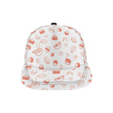 Sushi pattern All Over Print Snapback Cap