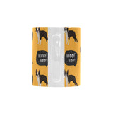 Boston terrier design pattern Classical White Mug (Fulfilled In US)
