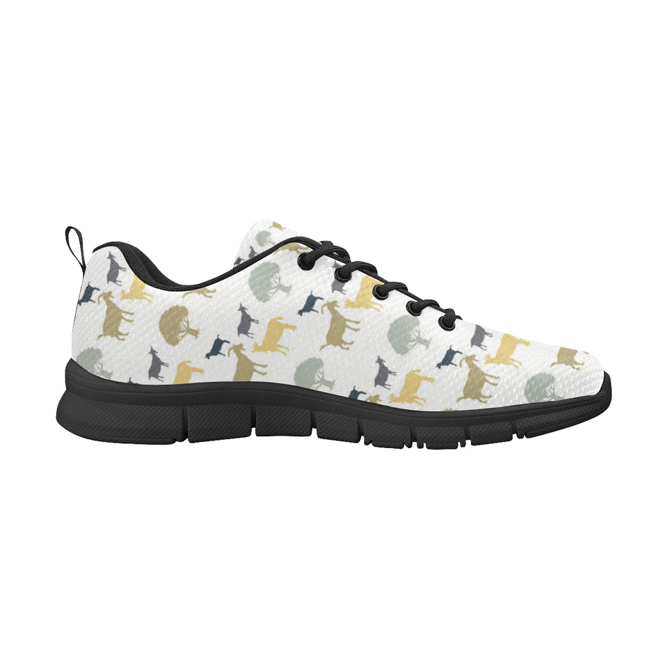 Silhouettes of goat and tree pattern Women's Sneaker Shoes