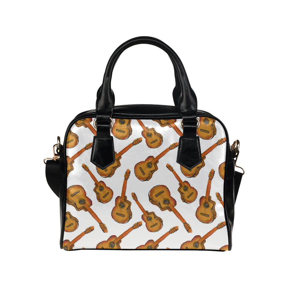Paint Guitar Pattern Shoulder Handbag