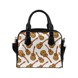 Paint Guitar Pattern Shoulder Handbag