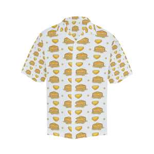 Pancake Pattern Print Design 03 Men's All Over Print Hawaiian Shirt (Model T58)