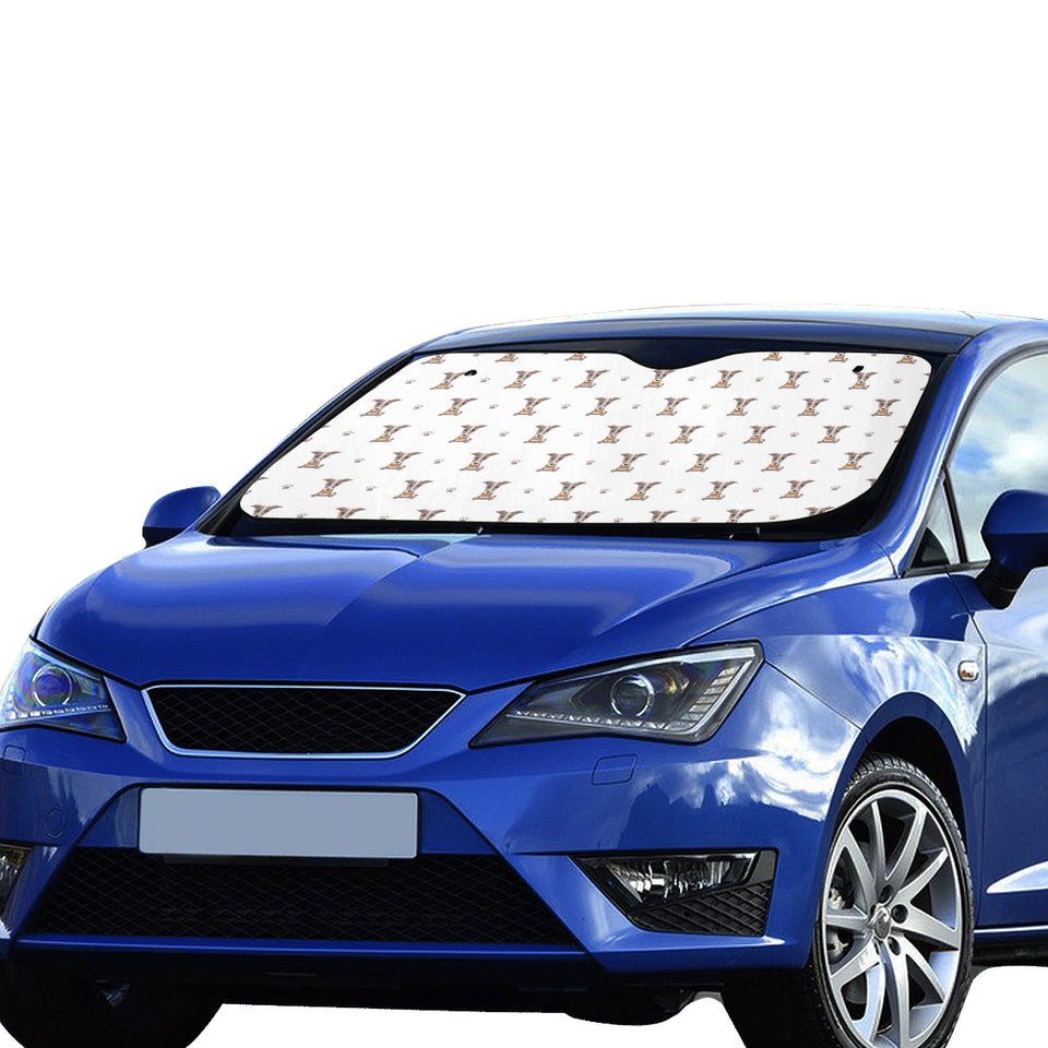 Greyhound Pattern Print Design 05 Car Sun Shade