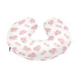 Pink sakura cherry blossom pattern U-Shaped Travel Neck Pillow