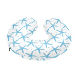 Watercolor starfish pattern U-Shaped Travel Neck Pillow