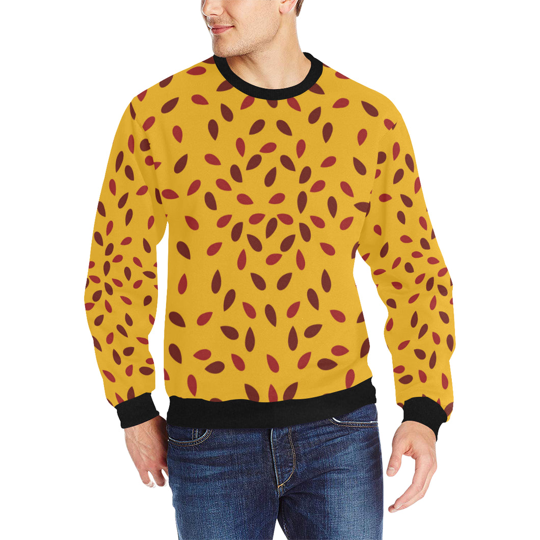 Passion fruit texture Men's Crew Neck Sweatshirt