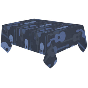 Blue Theme guitar pattern Tablecloth