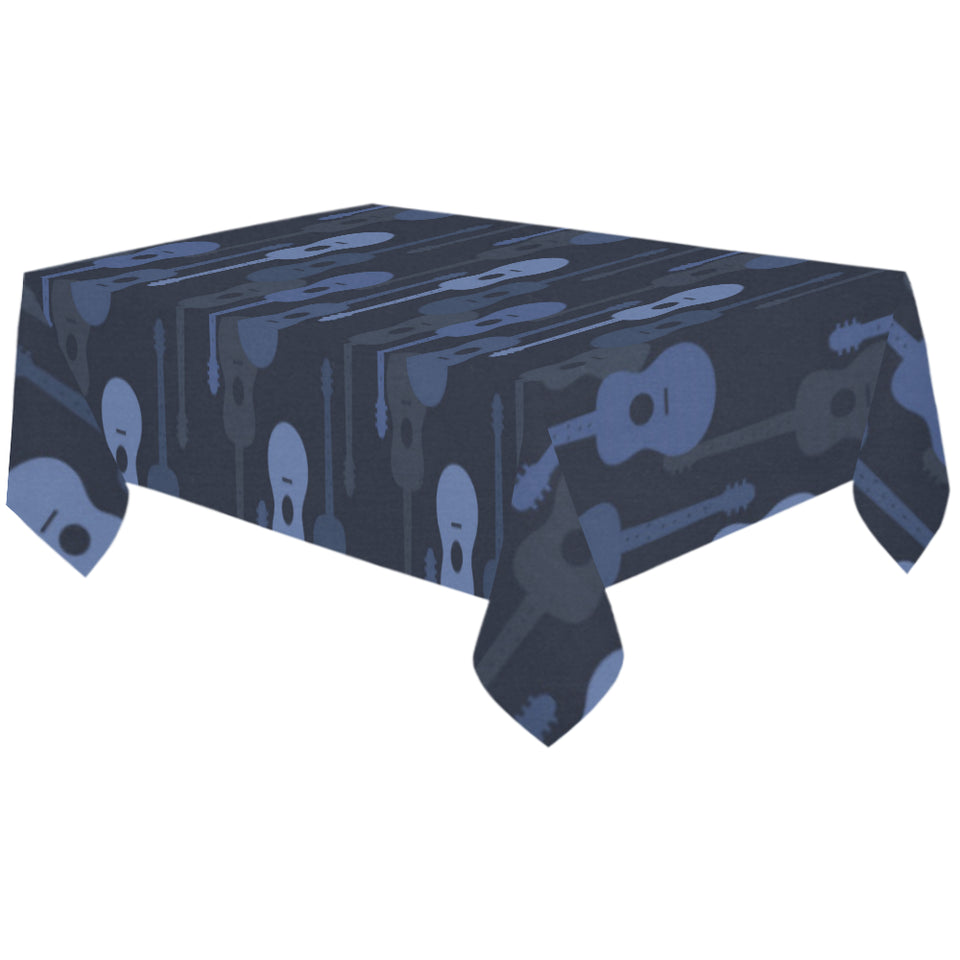 Blue Theme guitar pattern Tablecloth