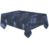 Blue Theme guitar pattern Tablecloth