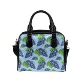 Watercolor grape pattern Shoulder Handbag