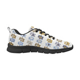 Teddy Bear Pattern Print Design 02 Women's Sneaker Shoes