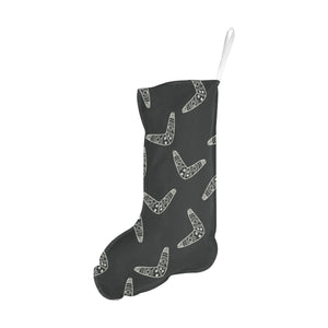 Hand drawn boomerang Australian aboriginal ornamen Christmas Stocking