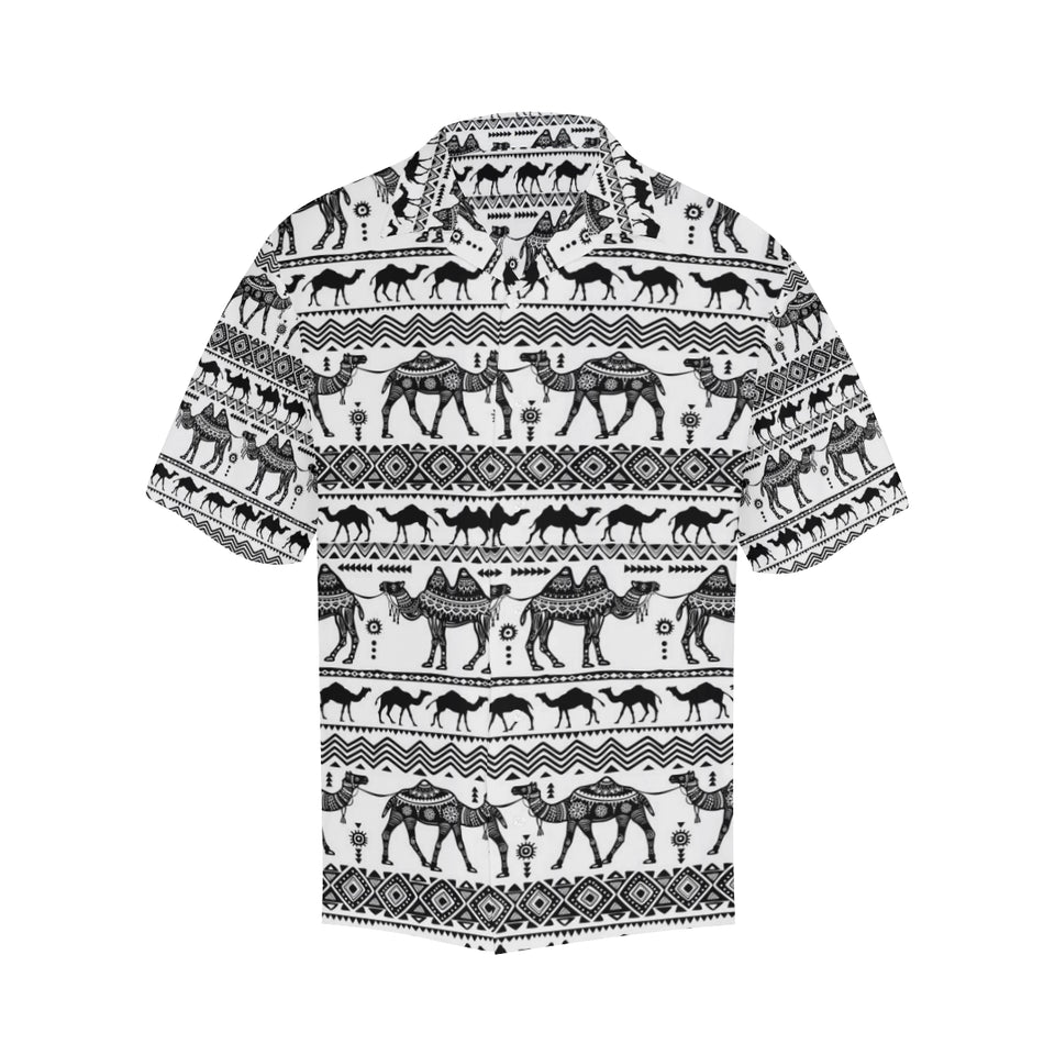 Camel polynesian tribal pattern Men's All Over Print Hawaiian Shirt