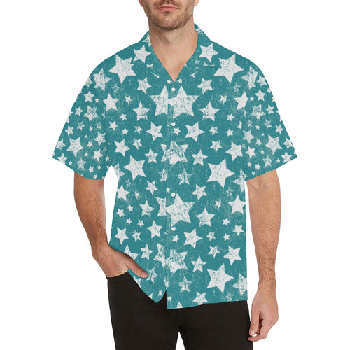 Vintage star pattern Men's All Over Print Hawaiian Shirt