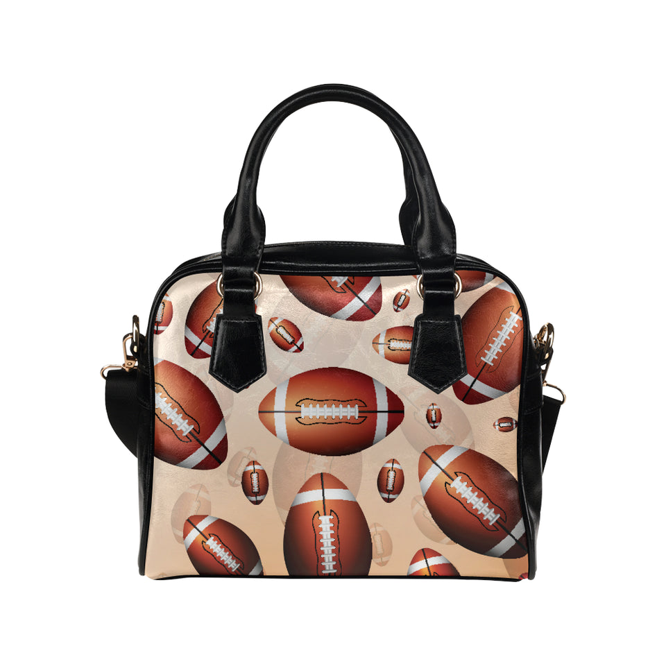 American football ball design pattern Shoulder Handbag