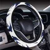 Swallow Pattern Print Design 03 Car Steering Wheel Cover