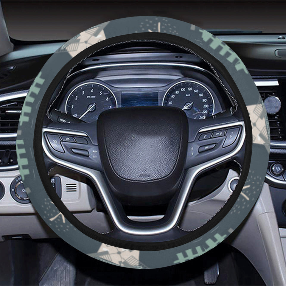 windmill tree pattern Car Steering Wheel Cover