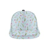 Watercolor Tulips pattern All Over Print Snapback Cap