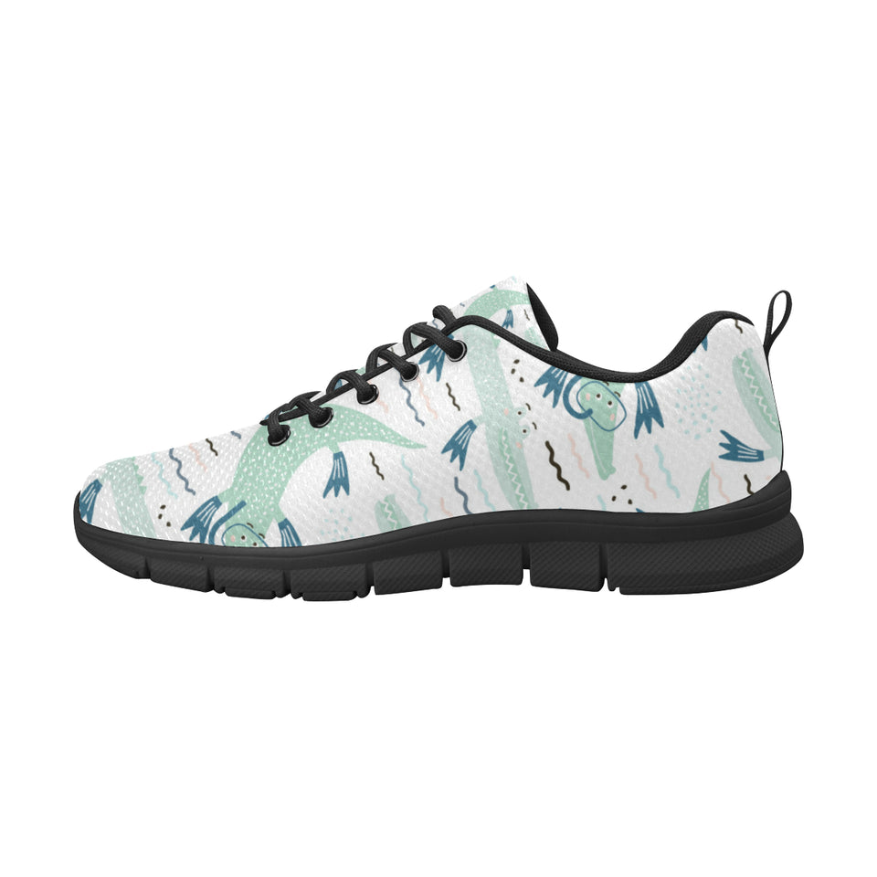 Crocodile diver pattern Men's Sneaker Shoes