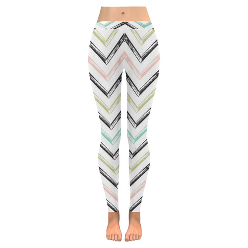 zigzag  chevron paint pattern Women's Legging Fulfilled In US