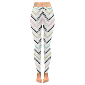 zigzag  chevron paint pattern Women's Legging Fulfilled In US