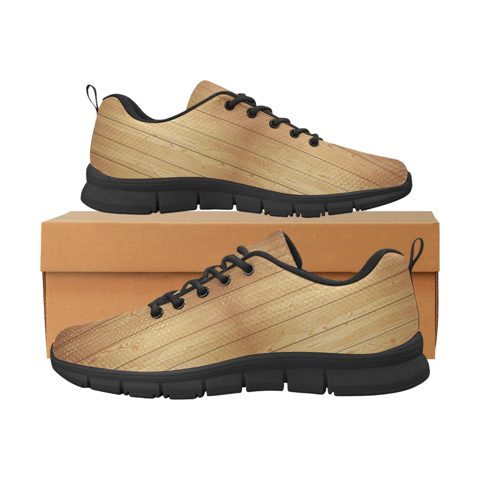Wood Printed Pattern Print Design 05 Women's Sneaker Shoes