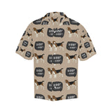 Beagle pattern Men's All Over Print Hawaiian Shirt