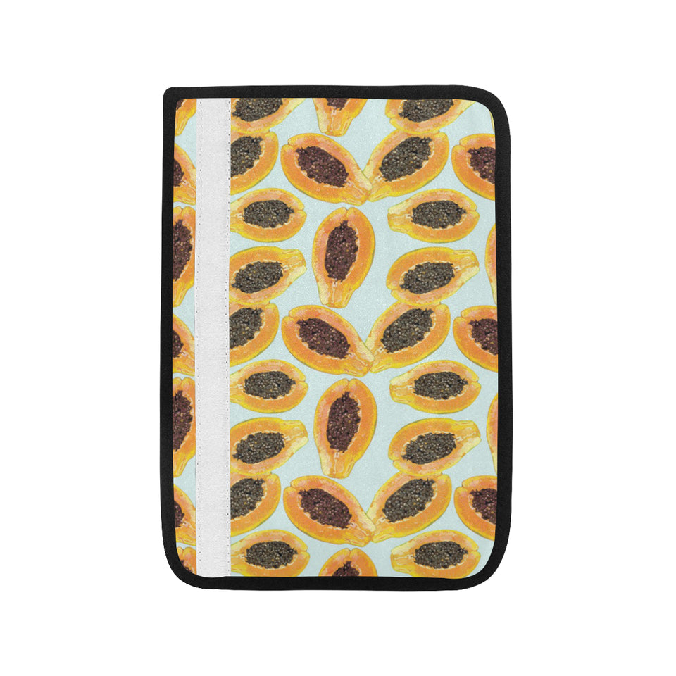 Watercolor papaya pattern Car Seat Belt Cover