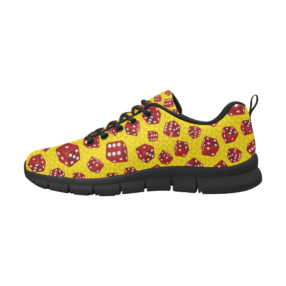 Dice Pattern Print Design 04 Men's Breathable Sneakers ( Model 055)