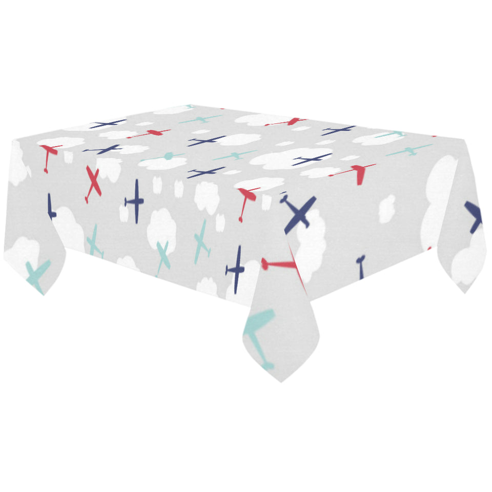 Airplane cloud grey background Tablecloth