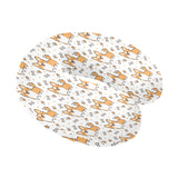 Cute corgi heart star bone pattern U-Shaped Travel Neck Pillow