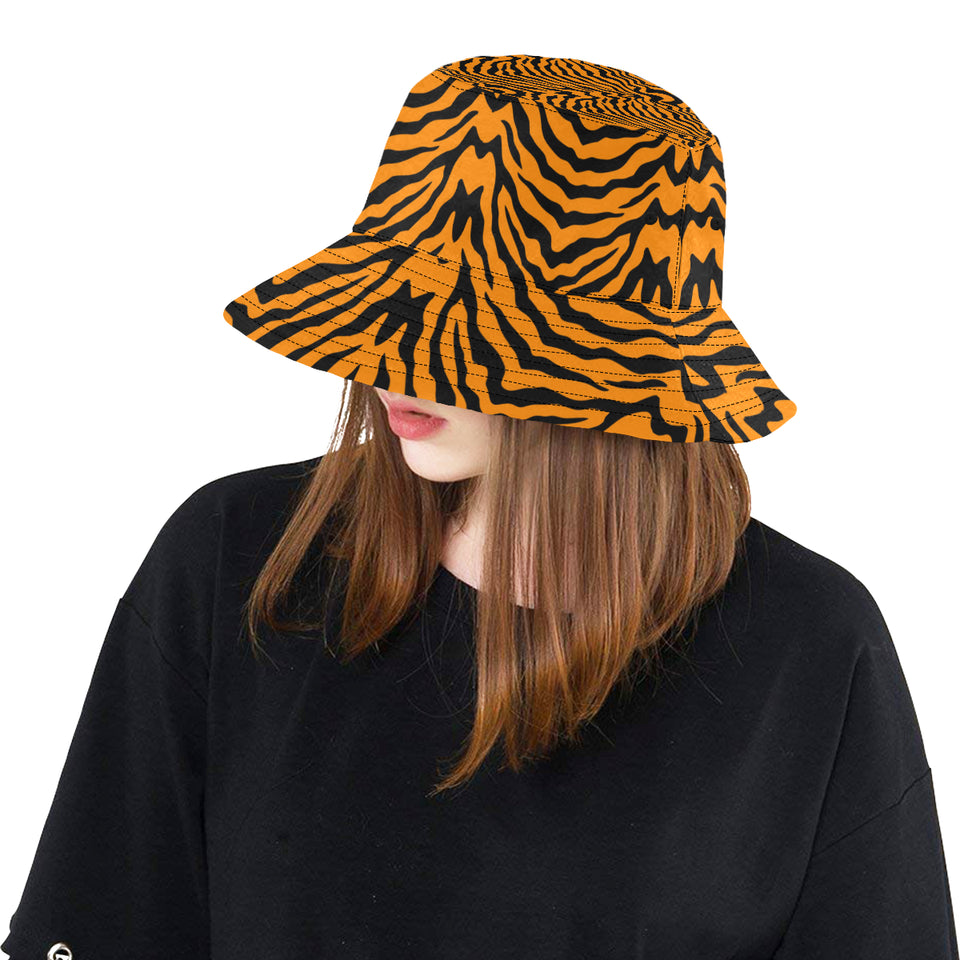 Bengal tigers skin print pattern Unisex Bucket Hat