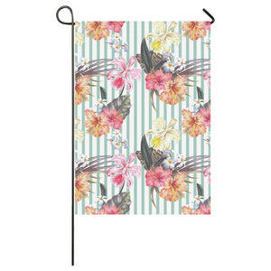 Colorful orchid flower pattern House Flag Garden Flag