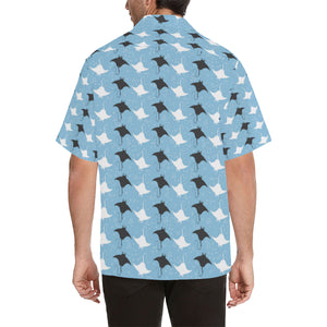 Stingray Pattern Print Design 03 Men's All Over Print Hawaiian Shirt (Model T58)