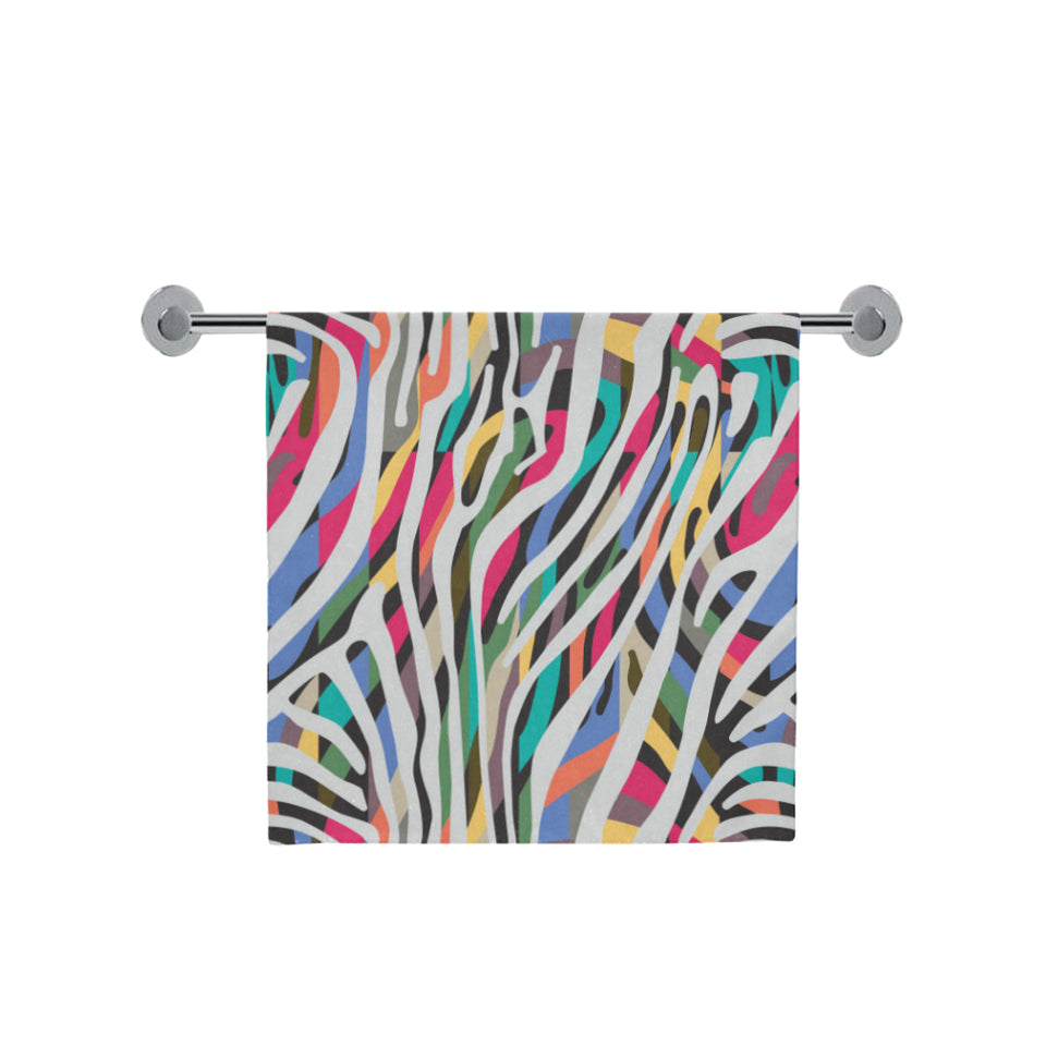 Colorful zebra skin pattern Bath Towel
