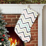 zigzag chevron paint pattern Christmas Stocking