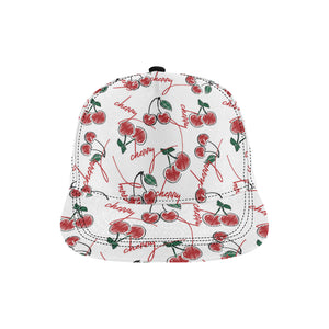 Hand drawn cherry pattern All Over Print Snapback Cap