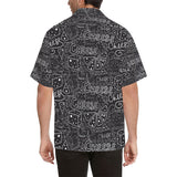 Handwritten cheese pattern Men's All Over Print Hawaiian Shirt