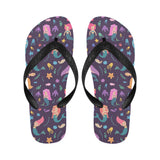 beautiful mermaid Fish jellyfish algae other marin Unisex Flip Flops