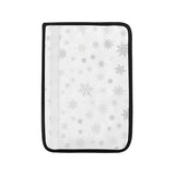 Snowflake pattern white background Car Seat Belt Cover