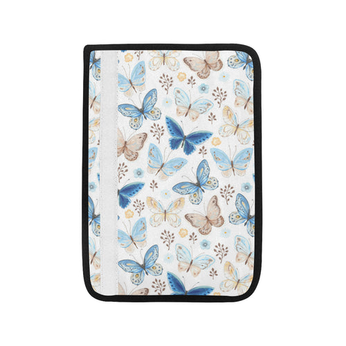 blue butterfly pattern Car Seat Belt Cover