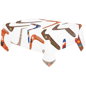 Boomerang Australian aboriginal ornament pattern Tablecloth