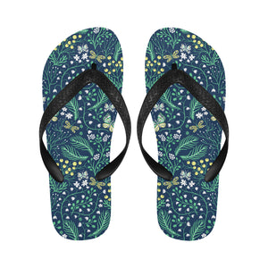 butterfly leaves pattern Unisex Flip Flops