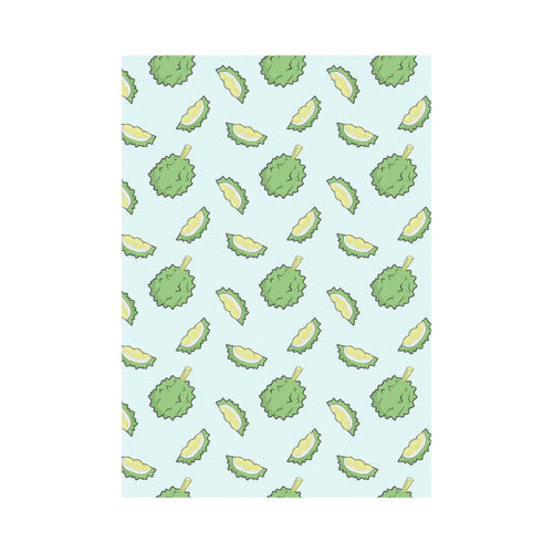 Durian pattern blue background House Flag Garden Flag