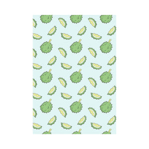 Durian pattern blue background House Flag Garden Flag