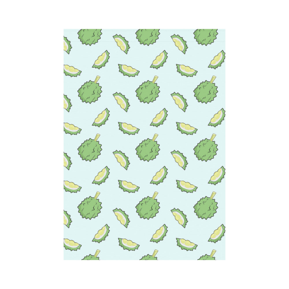 Durian pattern blue background House Flag Garden Flag