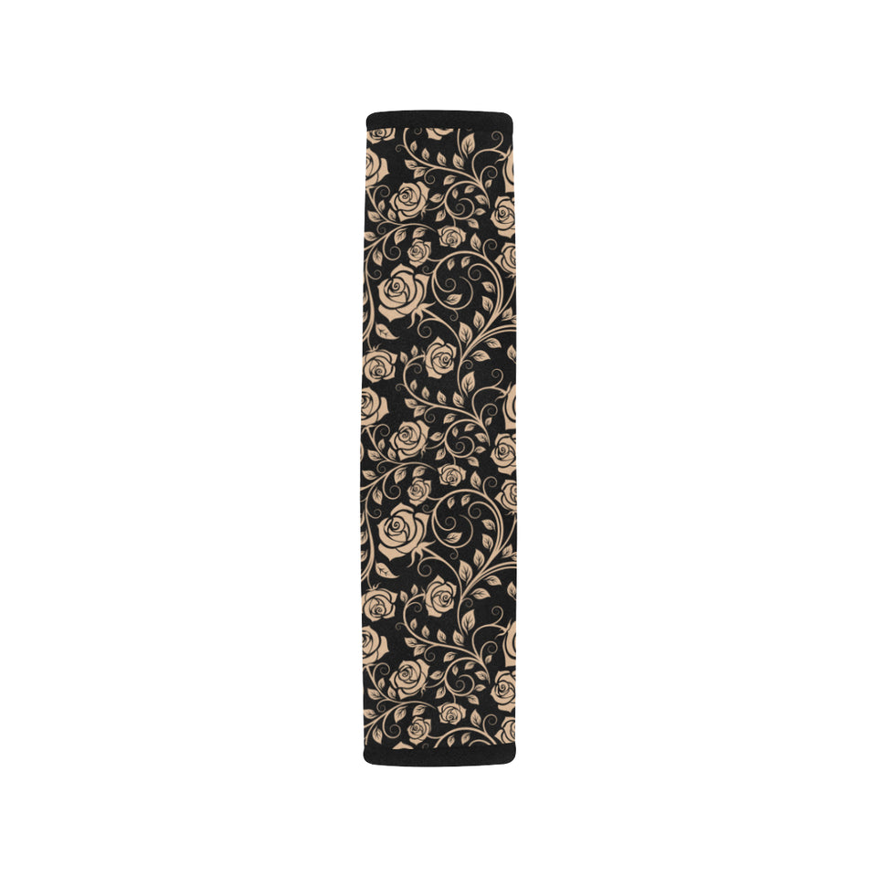 Rose Pattern Print Design 04 Car Seat Belt Cover