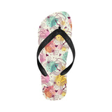 Clock butterfly pattern Unisex Flip Flops