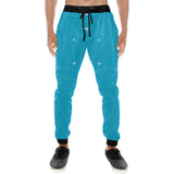Airplane destinations blue background Unisex Casual Sweatpants